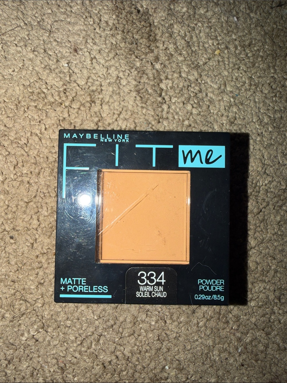 Maybelline Fit Me Matte + Poreless Powder — Warm Sun (334)